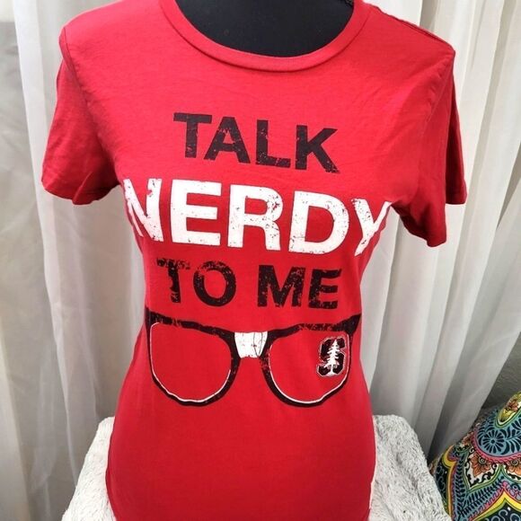 Talk Nerdy to Me women's size small graphic tee top tshirt - Picture 1 of 5